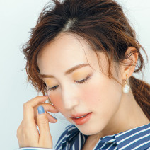面長顔→華やか“しゅっと”顔に♪ トレンドカラー「深みボルドー」チークで骨格矯正！
