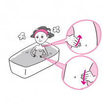 簡単便秘解消法｜就寝1時間前の入浴＆腸もみで腸の働きをUP♪
