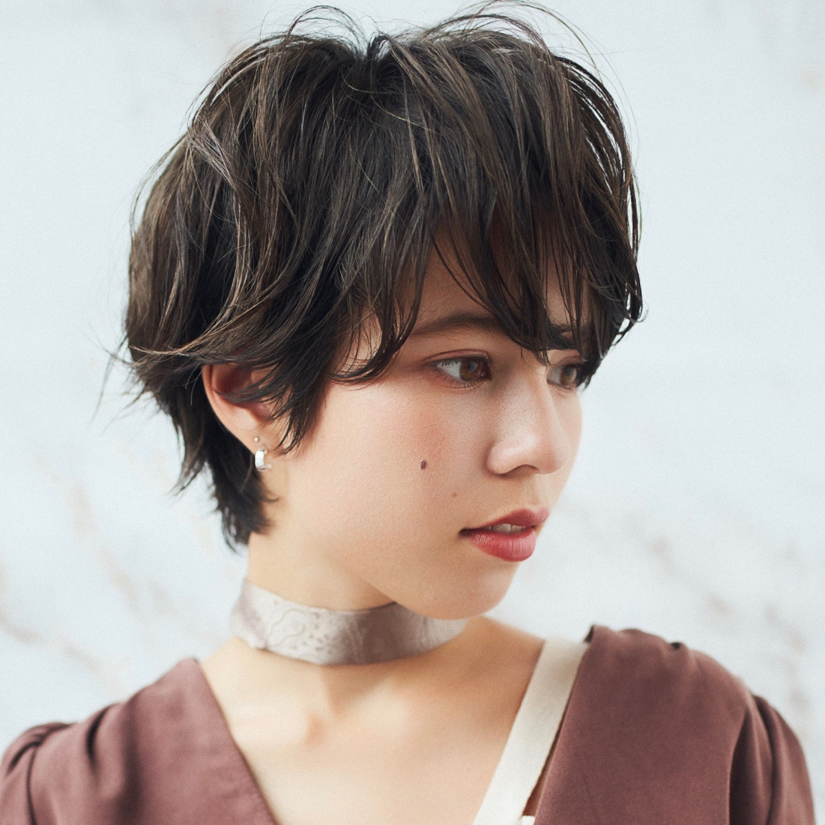 ナチュラルで動きのあるショート