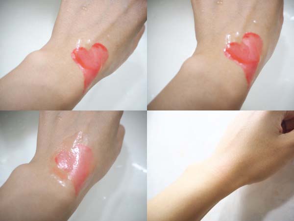 マットリップで落ち具合をお試し