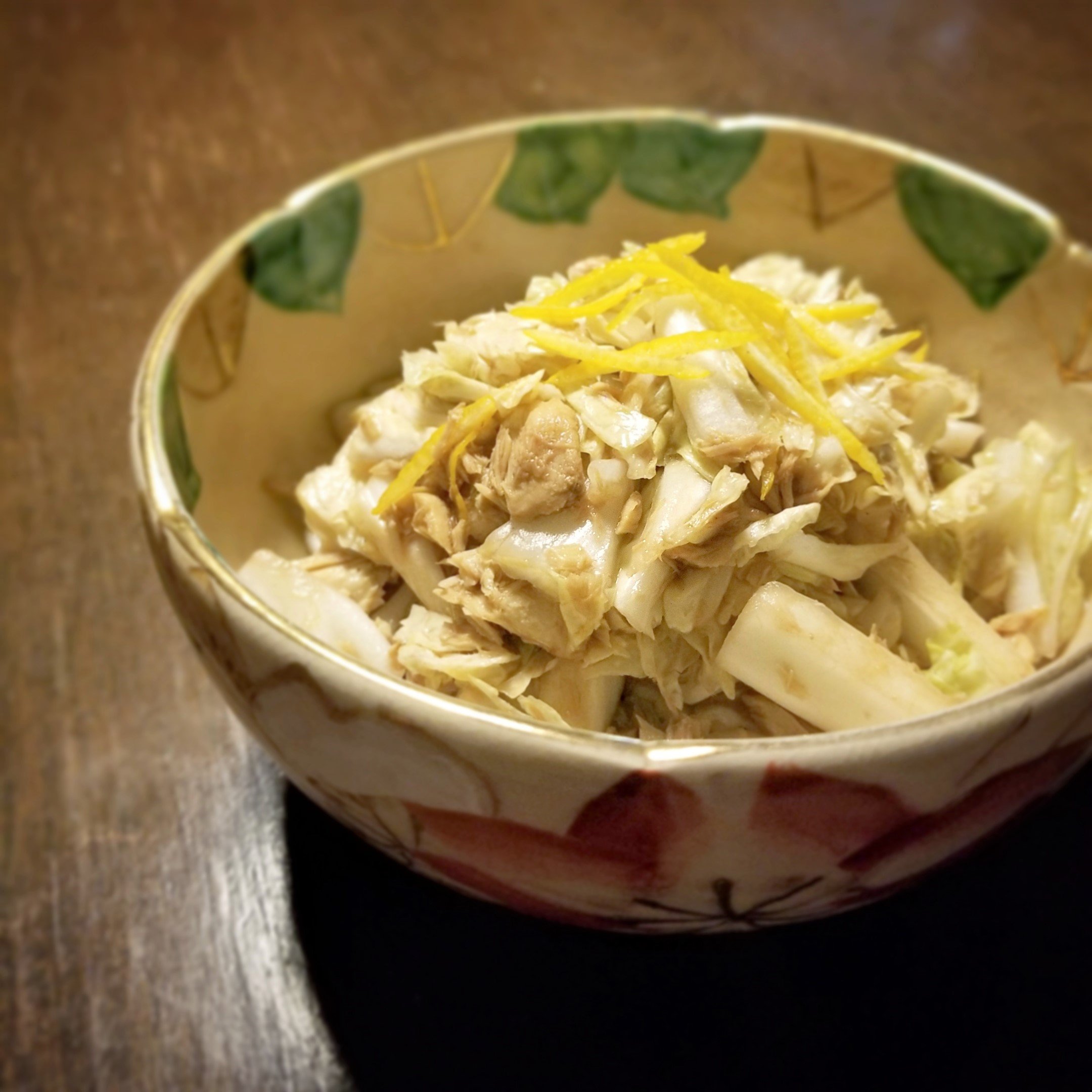 ダイエットにもいいらしい♪「白菜とサバ缶の柚子風味サラダ」Today’s SALAD ＃101