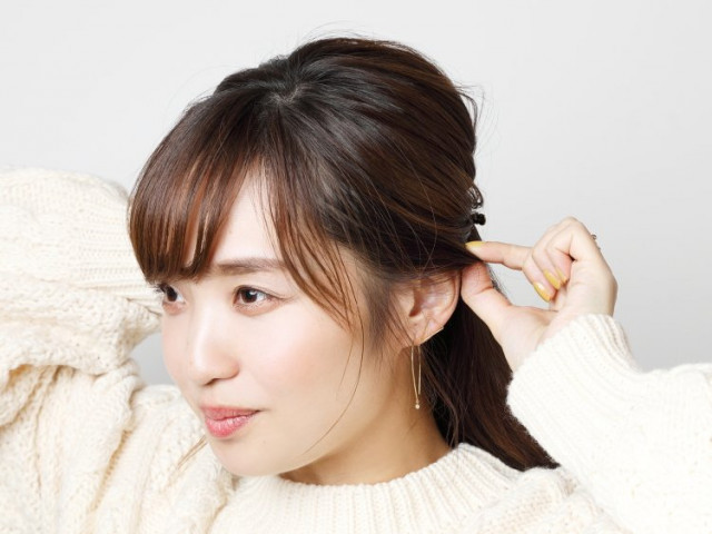 バレッタふたつ使いでできるおしゃれアレンジ