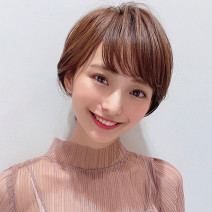 前髪ありのモテショート|大人かわいい＆小顔見せは“ひし型シルエット”のおかげ