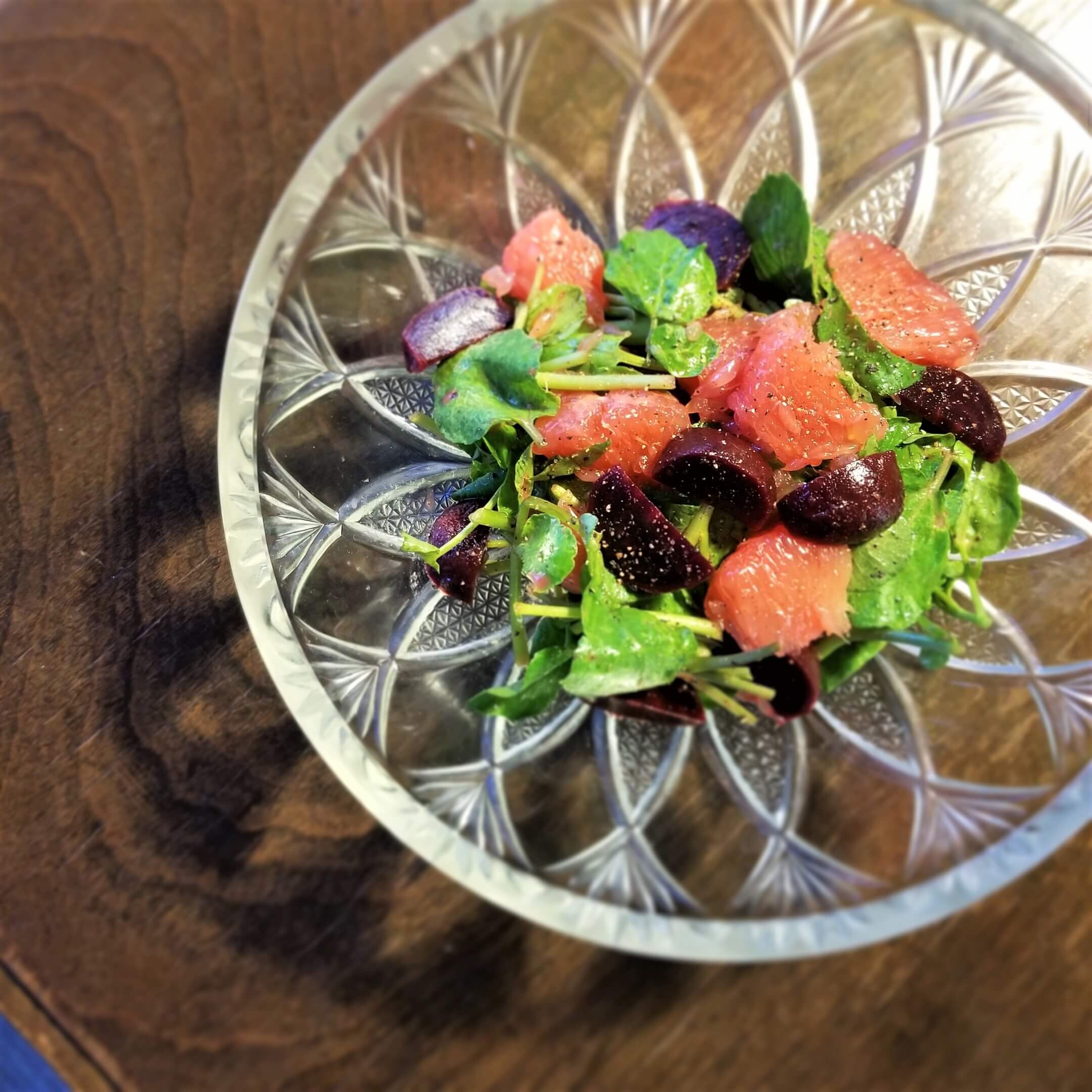 “奇跡の野菜”で体も肌も若返り♪ 「ビーツとクレソン、グレープフルーツのサラダ」Today’s SALAD #110