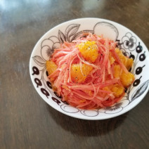美味しく食べて免疫上げてUV対策も♪「金時人参と清見オレンジのラペ」Today’s SALAD #114
