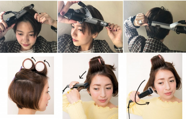 簡単実演 ショートヘアは 巻き方で変わる アレンジ集 美的 Com 簡単実演 ショートヘアは 巻き方で変わる アレンジ集 美的 Com
