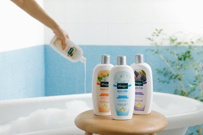 おうち時間を楽しく過ごすなら「クナイプ バスミルク」！ふわふわ泡で楽しいお風呂を演出♪
