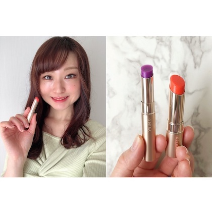 「オペラ」の“限定”オレンジ＆パープルリップはオフィスでもプライベートでも使えるおしゃれなカラー！するするとした塗り心地もたまらない♪／今話題のコスメを本音で使ってみた