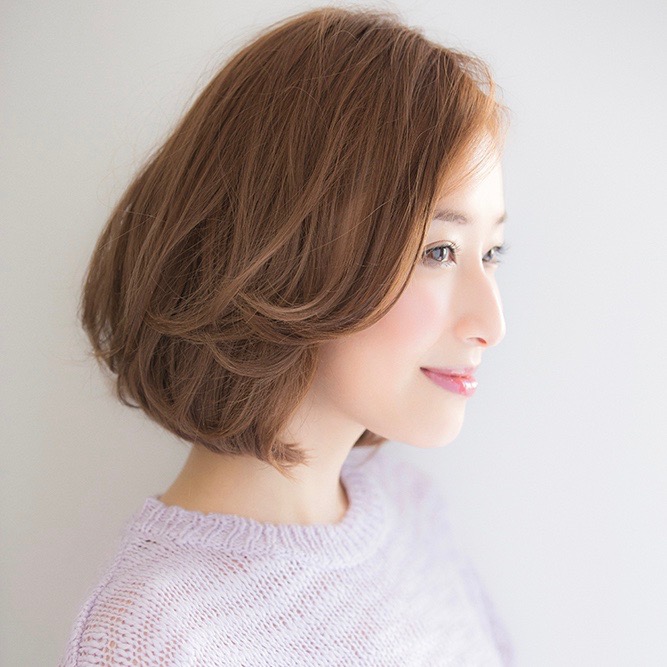 40代にも ヘアカタログ ふわっとしたボリュームが生まれる大人かわいいパーマスタイルまとめ 美的 Com