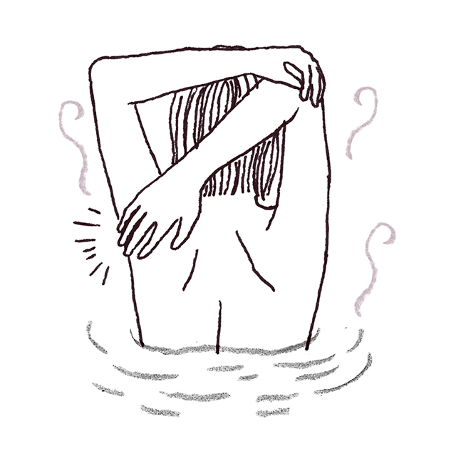 【2】湯船の中でできる肩・肩胛骨のストレッチ