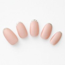 【365日ネイル】甘さすっきり！ピンク×シルバーラメのフレンチネイル