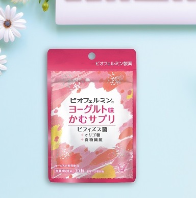 100 年以上続く乳酸菌 研究の結晶！「ビオフェルミン（R）ヨーグルト味 かむサプリ」が登場！！