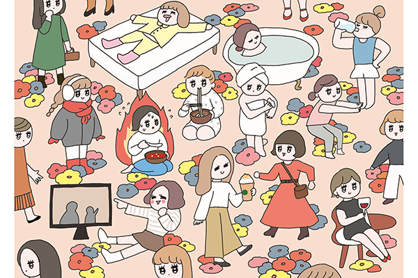 絵の中から「冷えてしまう人」3人を見つけて！｜“ぽかぽか力”UPドリル