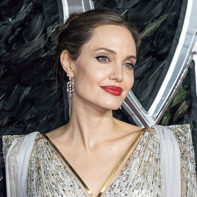 Angelina Jolie attends the Maleficent: Mistress of Evil