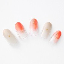 【365日ネイル】ラフ塗りでシャレ感を！春を感じる軽やかツートンネイル