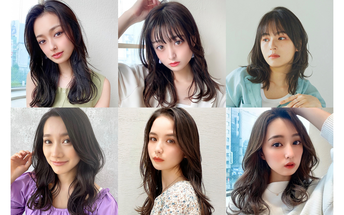 色っぽ美人 黒髪セミロング 実例 ヘアアレンジも 美的 Com