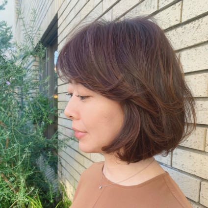 大人ボブをラクに楽しみたいならデジタルパーマのワンカールでスタイルキープ