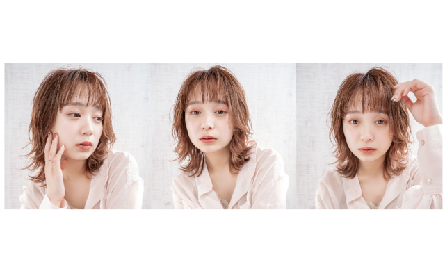 ふんわりとくびれのメリハリで作る可愛いモテセミロングウルフ 美的 Com