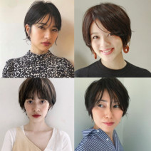 波留さんに近づく、黒髪系ショートヘア＆前髪外ハネボブ【髪型12選】