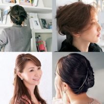 ロングヘアの夜会巻き、ふんわりボリュームアレンジ【7選】