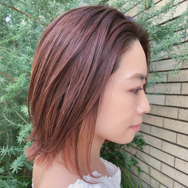 40 50代でもok 大人にも似合うピンクヘアはグラデーションカラーでお洒落に 美的 Com