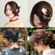 夜会巻き、かんざしで似合う【和ヘアアレンジ10選】