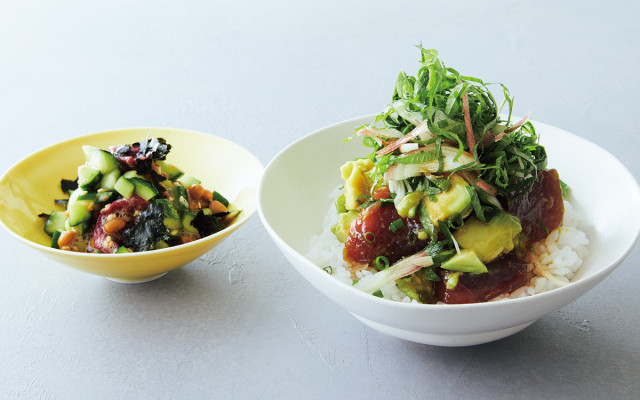 美肌レシピ】女性ホルモンを整えるマグロとアボカドの漬け丼＆梅納豆 