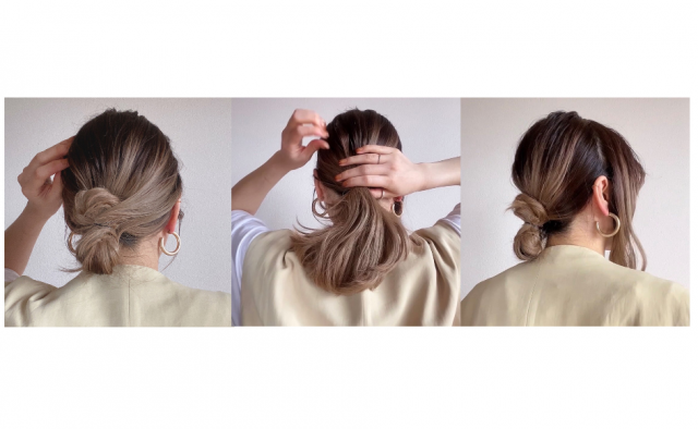 ゴム3つでできる ダブルお団子の卑弥呼ヘアで人とは一味ちがうアレンジを 美的 Com