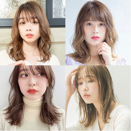 白石麻衣さん風に近づく、明るめミディアム＆流し前髪・アレンジ【12選】