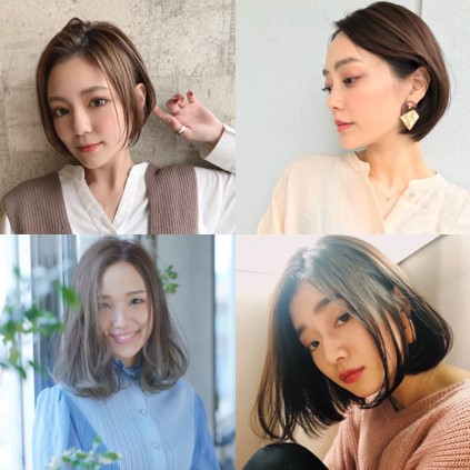 木村佳乃さん風に近づく、美人見え前髪なし×ボブ＆ショート【18の髪型】