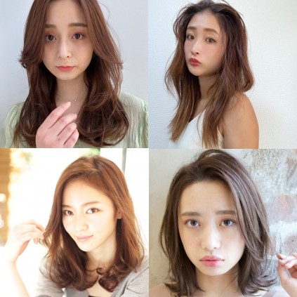 高橋メアリージュンさん風、色っぽ前髪なし×レイヤースタイル【17の髪型】