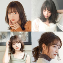 西野七瀬さん風に近づく、下し前髪×くびれ＆外ハネMIXミディアム【13の髪型】