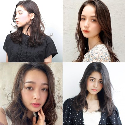 杏さん風に近づく、凛としたゆるウェーブロング×前髪なし【17の髪型】