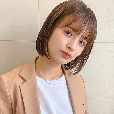 暖色系カラーで秋スタイルに！お洒落質感の360度美人ボブ｜最旬ヘアカタログ