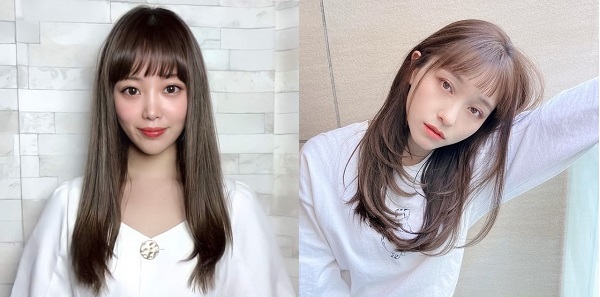 こんなにある 魅力的な ぱっつんロング 見本例19 美的 Com