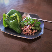 ピチピチ素肌＆すっきりボディをかなえる生のピーマンで止まらないおいしさ！「豚ひき肉とパリピ」Today’s SALAD #184