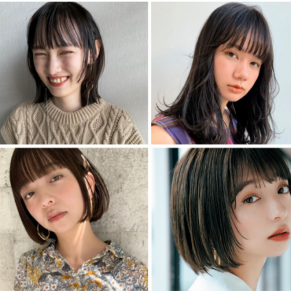 小松奈々さん風に近づく、モードで差がつく黒髪・暗髪×ぱっつん系前髪【13の髪型】