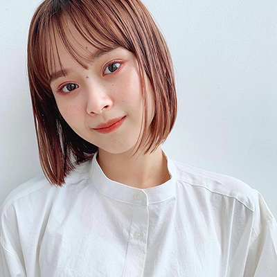 技ありシースルーバングで洒落感UP！若見え外ハネボブ｜最旬ヘアカタログ