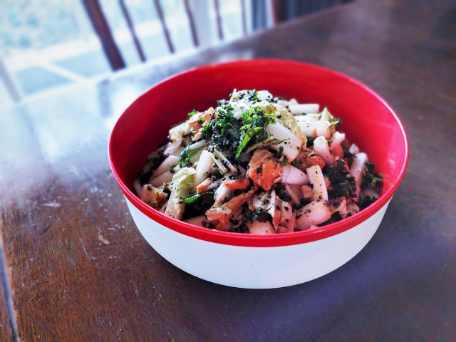 モリモリ食べられる味付けが大好評 便秘解消や食べ過ぎ調整にも 白菜とツナの中華風味サラダarrange Today S Salad 191 美的 Com モリモリ食べられる味付けが大好評 便秘解消や食べ過ぎ調整にも 白菜とツナの中華風味サラダarrange Today S Salad 191 美的 Com
