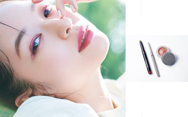 最旬ピンクメイク 目元に宿すピンクライナーに合わせて唇にもヴィヴィッドカラーに 美的 Com