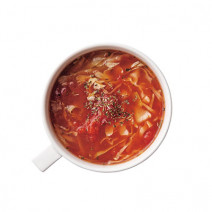 疲れやカロリー調整にぴったり♪「キャベツとトマト缶のミネストローネ」
