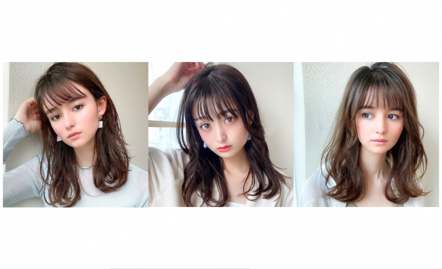 有名サロンがお悩み解消 Vol 187 逆三角 セミロング オン眉 骨格 レングス 前髪別特集 美的 Com
