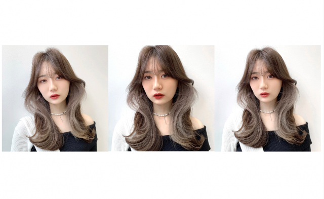 透明度抜群のホワイトベージュのロングヘアは韓国巻きで 美的 Com