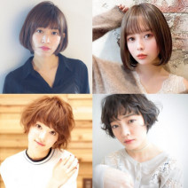上野樹里さん風に近づく、ストレート＆ウェーブの前髪あり×ボブ【18の髪型】