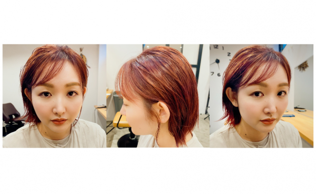 コーラルピンクとショートの春色大人ヘアで気分もアップ 美的 Com