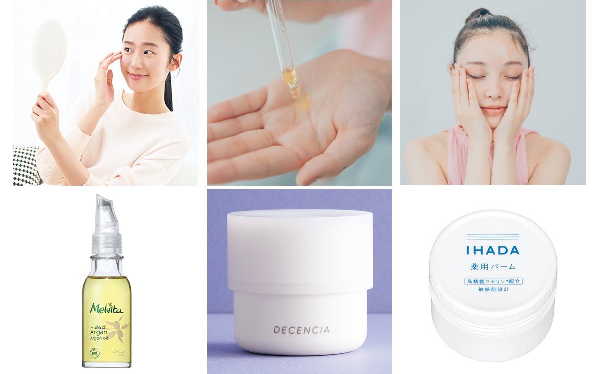  4.顔を優しく乾かします