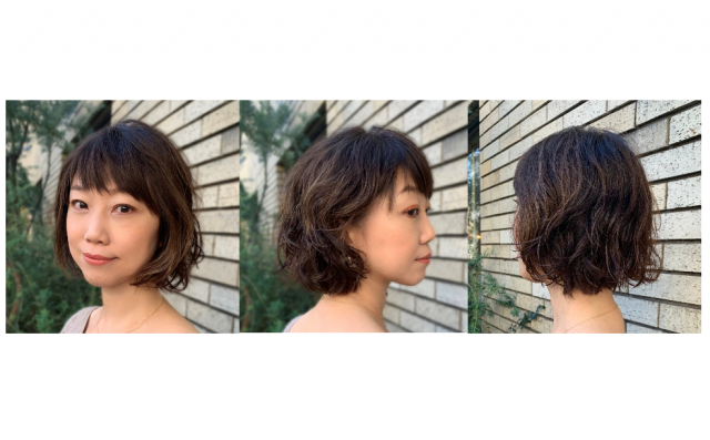 大人のジグザグバングとふんわりショートボブの小顔ヘア 美的 Com