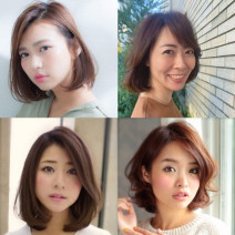 檀れいさん風に近づく、可憐で上品な内巻き・カールボブ【14の髪型】