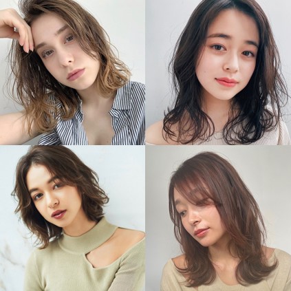 大塚寧々さんに近づく、無造作ウェーブ＆大人の巻き髪ミディ～ロング【16の髪型】
