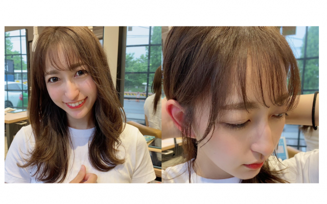 産後の顔周りの後退ヘアをキレイにカバーするシルエット補正カット 美的 Com